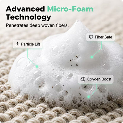 Waterless Carpet Foam Stain Remover with Towel